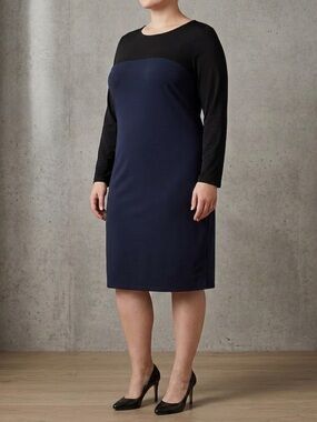 Banana Republic Black & Navy Mini Dress